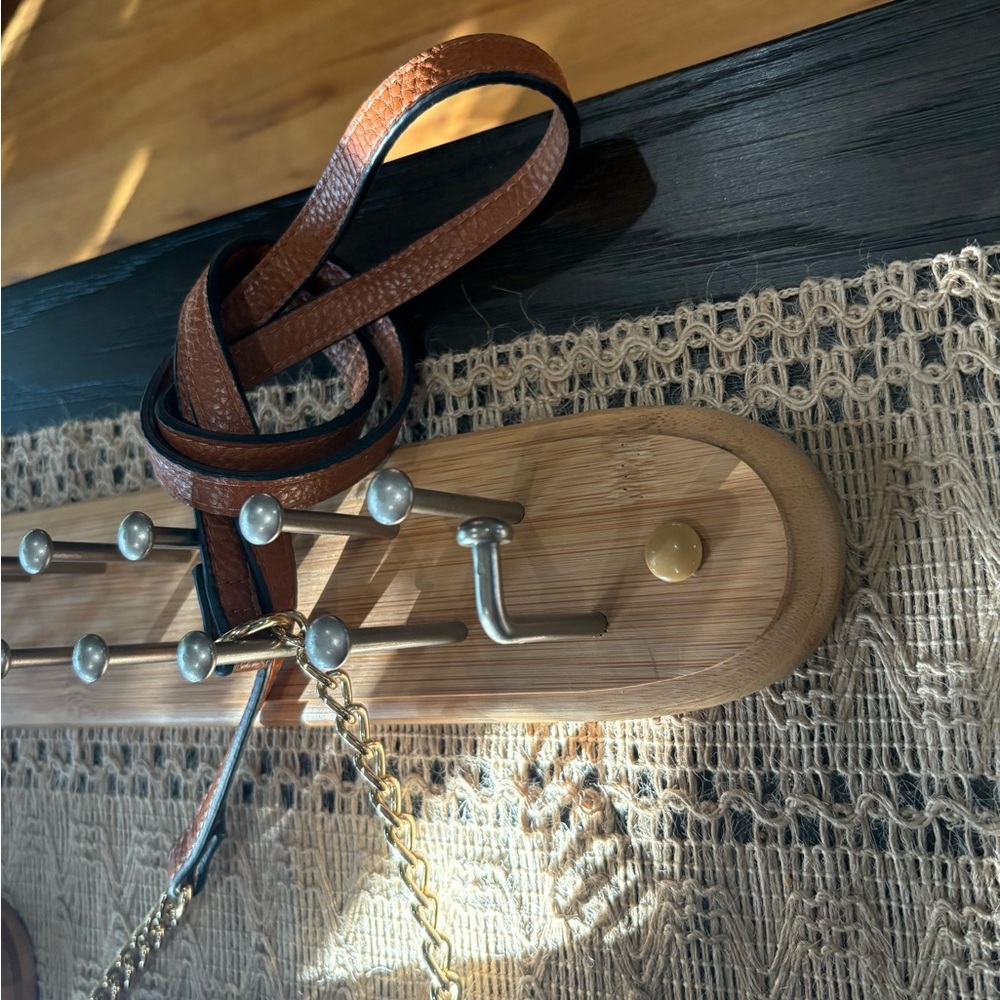 Bamboo Wall Rack for Ties, Scarves, etc.